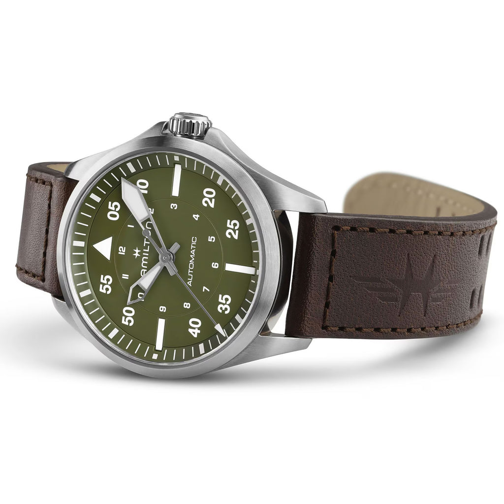 Hamilton - Khaki Aviation Pilot Automatic 39 mm Olive Green Dial - H76305560