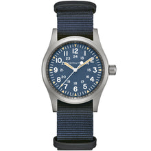 Load image into Gallery viewer, Hamilton - Khaki Field 38 mm Mechanical Blue Dial Stainless - H69439940