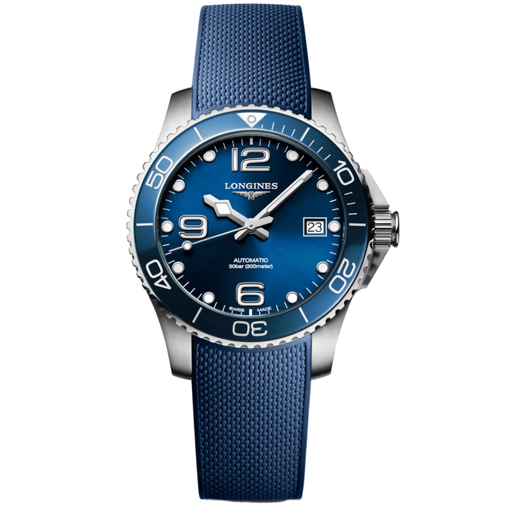 Longines - HydroConquest 39 mm Blue Dial & Bezel Stainless Automatic - L37804969