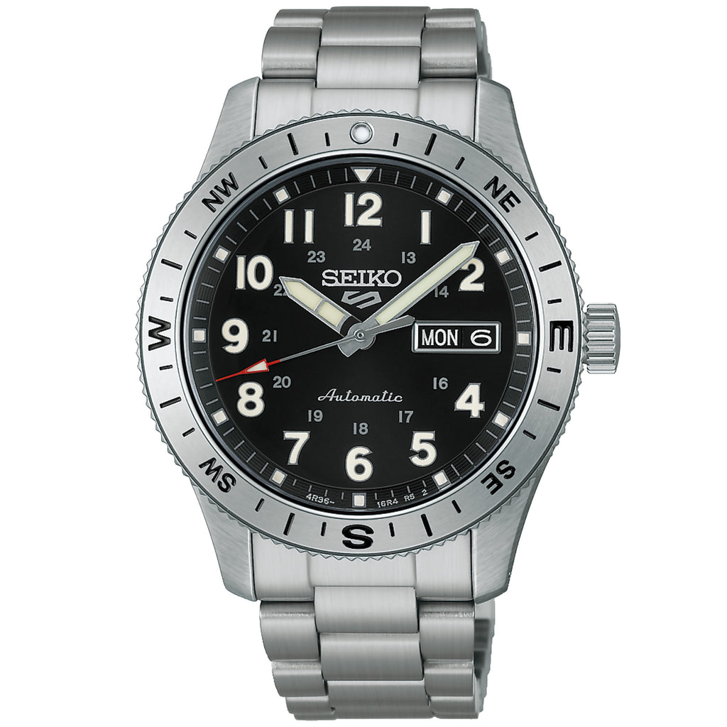 Seiko - Seiko 5 Field Series Compass Bezel Black Dial - HDB006