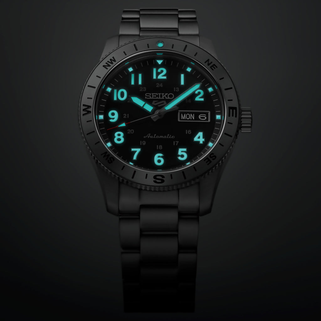 Seiko - Seiko 5 Field Series Compass Bezel Black Dial - HDB006