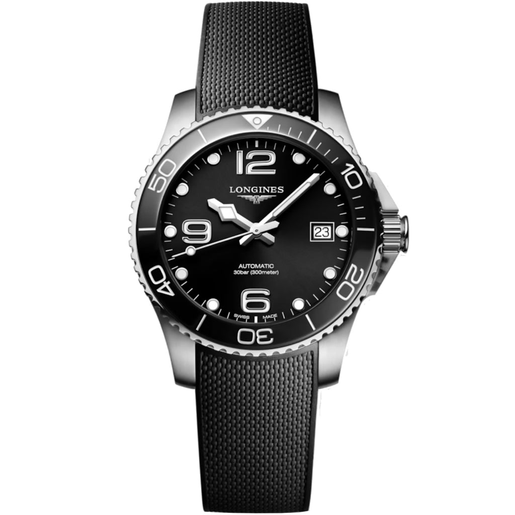 Longines - HydroConquest 39 mm Black Dial & Bezel Stainless Automatic - L37804569