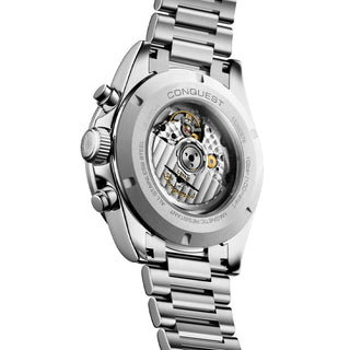 Longines - Conquest 42 mm Chronograph Black & Silver Dial - L38354526