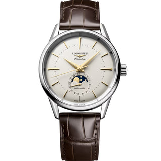 Longines - Flagship Heritage 38.5 mm Moon-Phase Calendar - L48154782