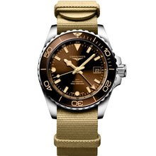Load image into Gallery viewer, Longines - HydroConquest GMT 41 mm Brown Root-beer Dial Nato Band - L37904662