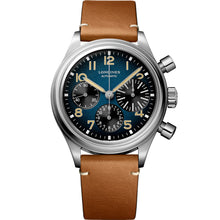 Load image into Gallery viewer, Longines - Avigation 41 mm Titanium Chronograph BigEye Blue Dial - L28161932