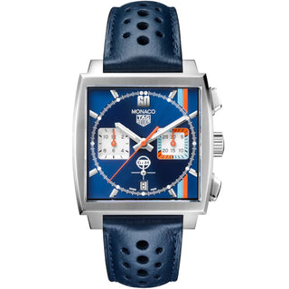 TAG Heuer - Monaco Blue Dial X Gulf R02 Automatic 39 mm Chronograph - CBL2115.FC6494