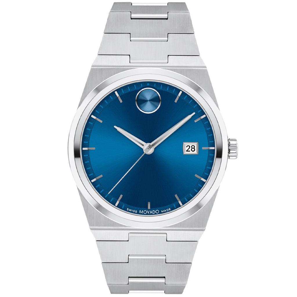 Movado - Bold Quest 40 mm Blue Dial Link Bracelet - 3601221