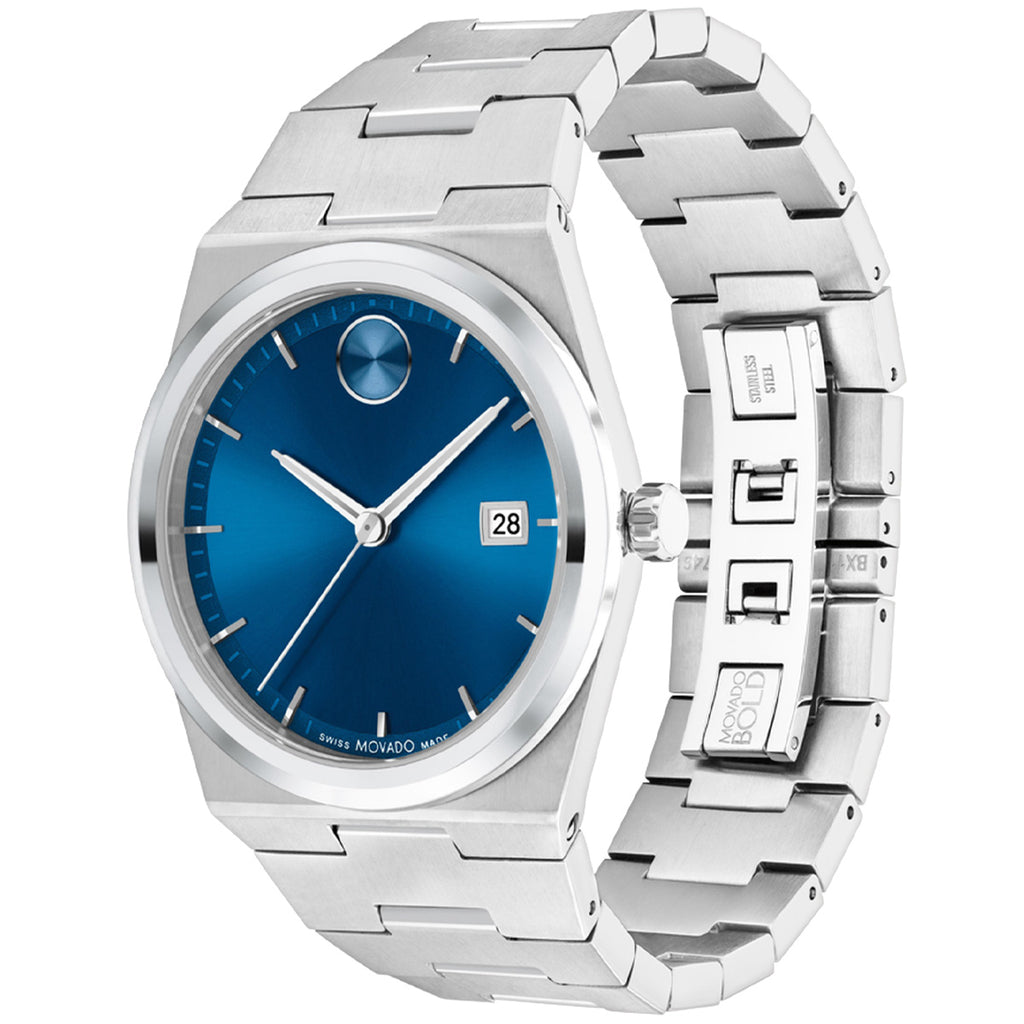 Movado - Bold Quest 40 mm Blue Dial Link Bracelet - 3601221