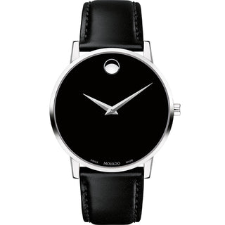 Movado - Museum Classic 40 mm Stainless Steel Leather Band - 0607269