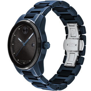 Movado - Bold Verso 42 mm Blue Ceramic & Black Ion-Plated Steel Case - 3600864