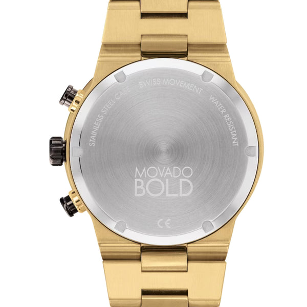 Movado - Bold Fusion 44 mm Chronograph Pale Gold PVD Plated - 3600858 ...