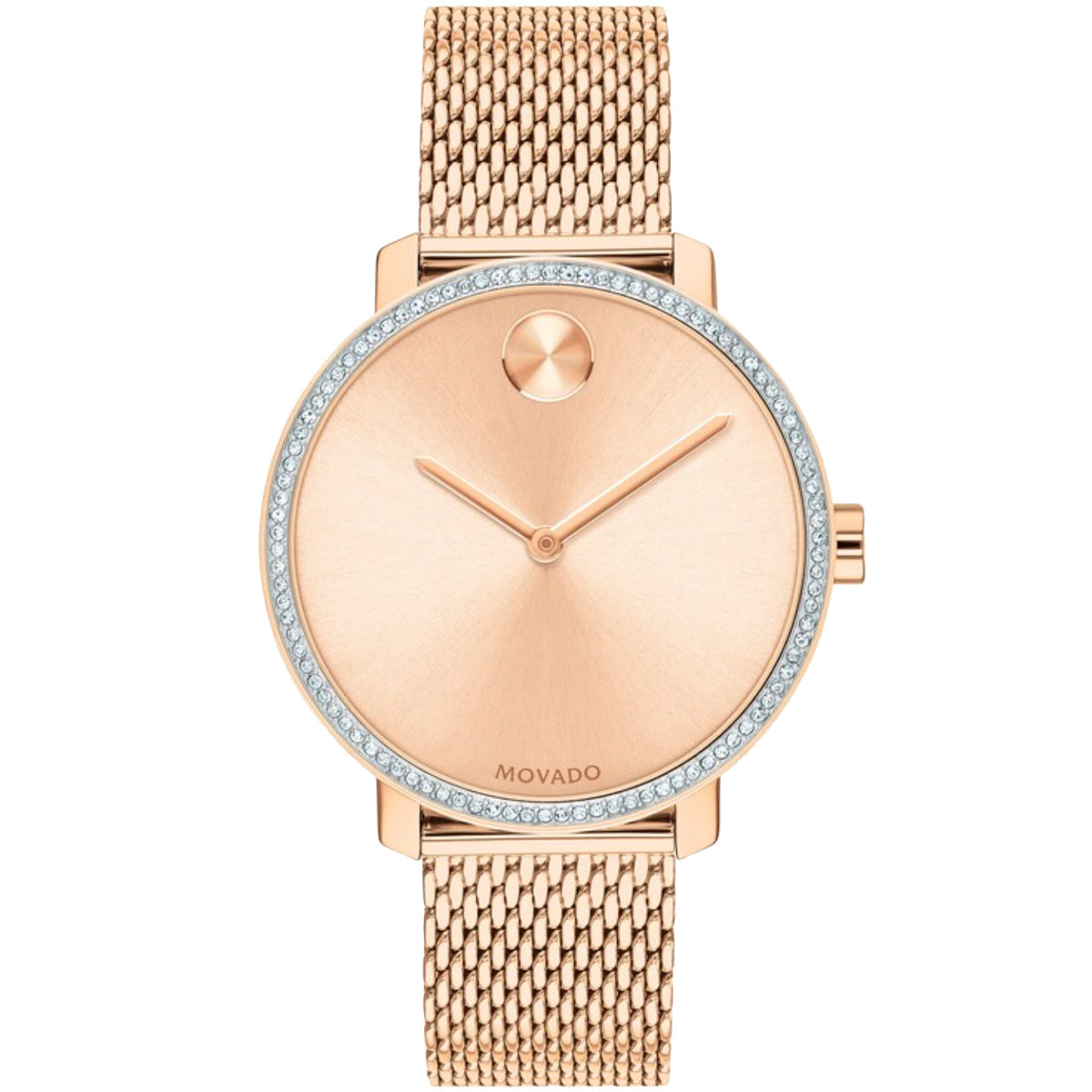 Movado - Bold Shimmer 34 mm Rose Gold PVD & Crystal 