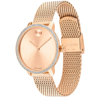 Movado - Bold Shimmer 34 mm Rose Gold PVD & Crystal 