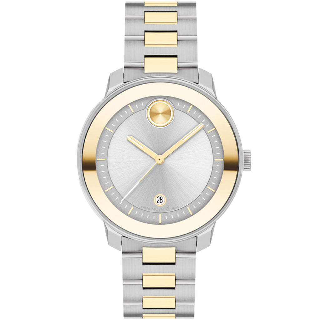 Movado - Bold Verso 38 mm Steel & Pale Yellow Gold Women's - 3600749