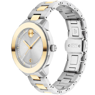 Movado - Bold Verso 38 mm Steel & Pale Yellow Gold Women's - 3600749