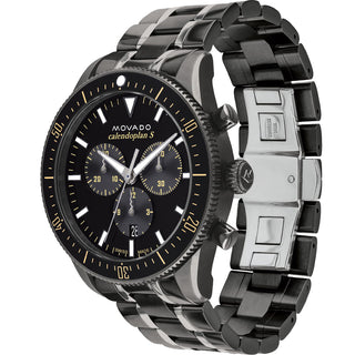 Movado - Heritage Calendoplan 42 mm Chronograph Grey Steel - 3650102