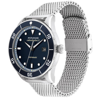 Movado - Heritage Calendoplan S Diver Automatic Blue Dial & Bezel - 3650136