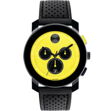 Load image into Gallery viewer, Movado - Bold TR90 43.5 mm Yellow Dial Black Case Chronograph - 3600766
