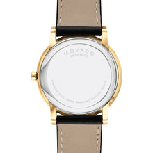Load image into Gallery viewer, Movado - Museum Classic 40 mm Yellow Gold PVD Black Leather Band - 0607271