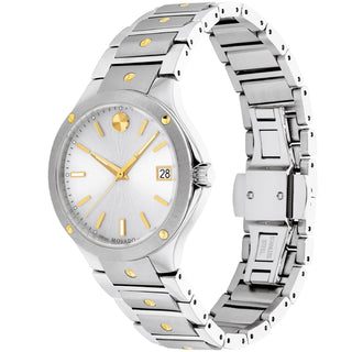 Movado - SE 32 mm Stainless Case & Bracelet Yellow Gold PVD Accents - 0607516