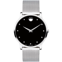Load image into Gallery viewer, Movado - Museum Classic 40 mm Diamond Dial Stainless Case Mesh Bracelet - 0607511