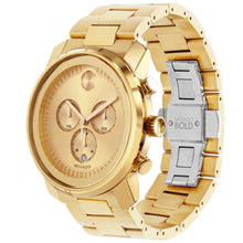 Load image into Gallery viewer, Movado - Bold 44 mm Chronograph Champagne Dial Yellow Gold Ion Plated - 3600278