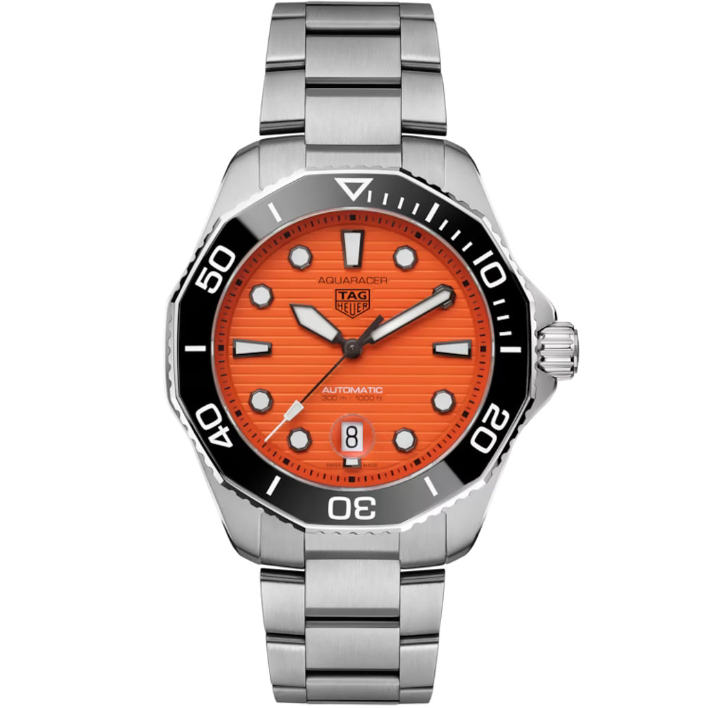 TAG HEUER - Aquaracer 43 mm Professional 300 Automatic Orange Dial - WBP201F.BA0632