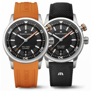 Maurice Lacroix - Points S Diver Orange & Black Straps - PT6248-SS00L-330-J