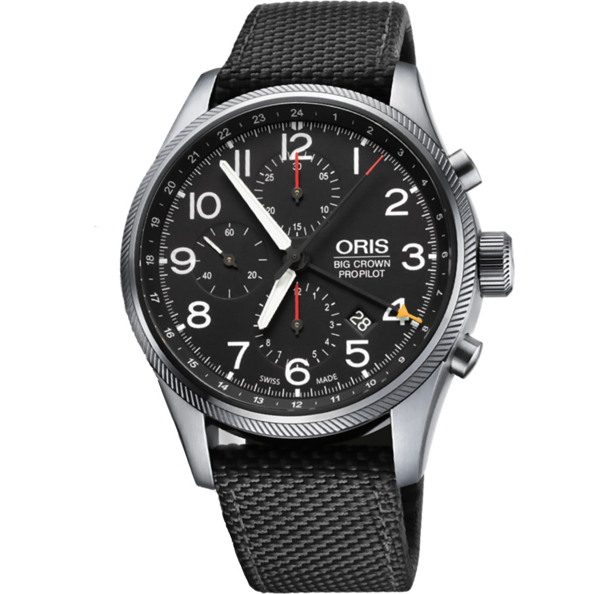 Oris Big Crown ProPilot Black Dial 24 Hour GMT Chronograph