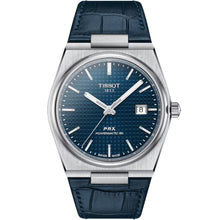 Load image into Gallery viewer, Tissot - Prx 40 mm Automatic Powermatic 80 Blue Waffle Dial Leather - T1374071604100