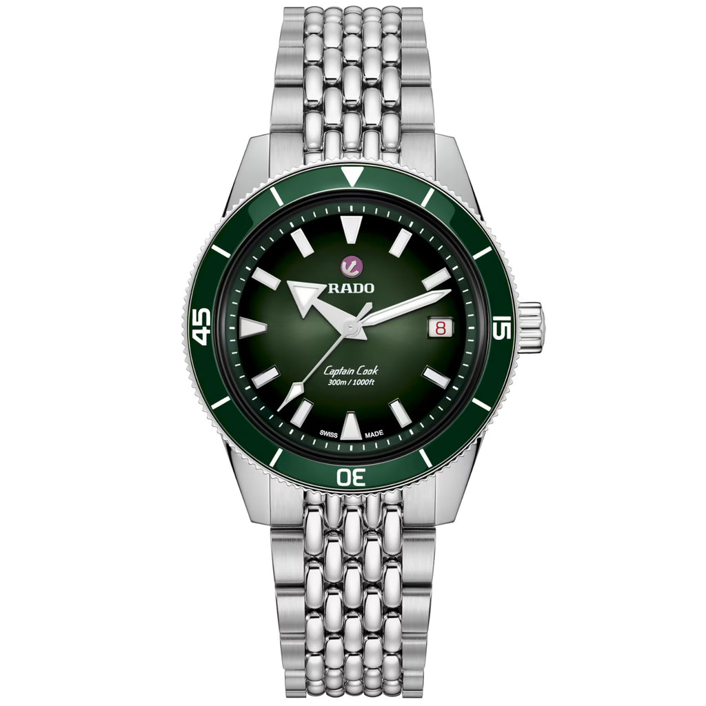 Rado - Captain Cook 39 mm Green Dial & Bezel - R32223313