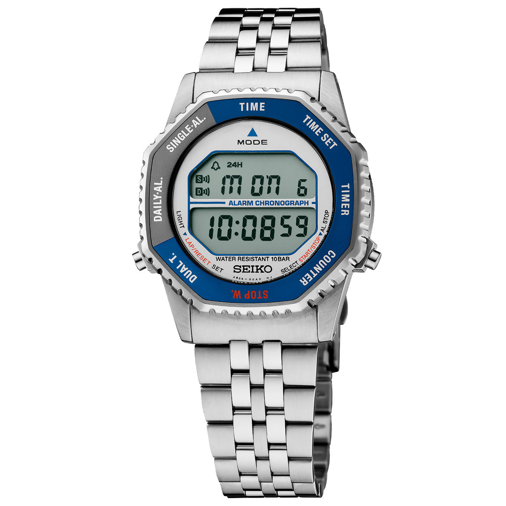 Seiko - Rotocall 1982 "Astronaut" Octagonal Rotary Blue Bezel - SMGG21