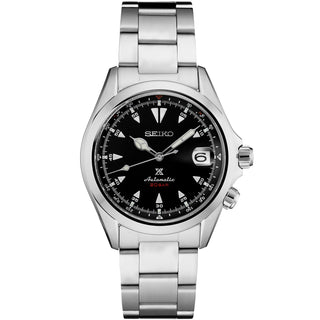 Seiko - Alpinist 1959 Vintage Black Dial Steel Bracelet - SPB117