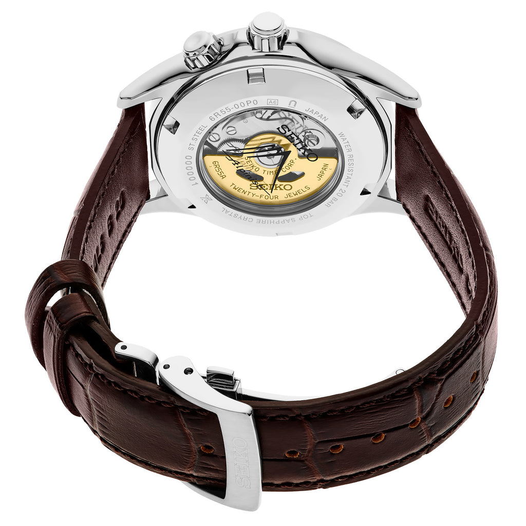 Seiko - Alpinist Green Compass Dial Leather Strap - SPB507