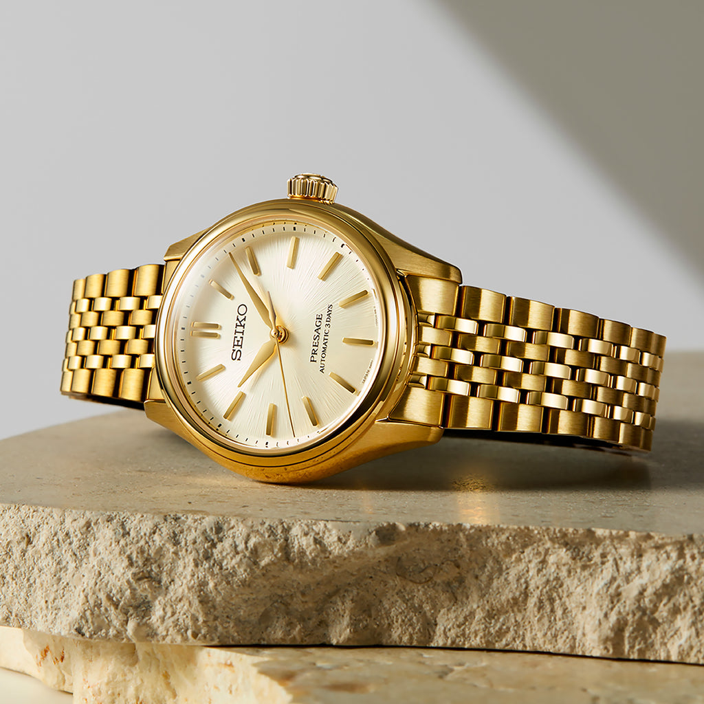 Seiko - Presage Classic Series 34 mm Gold PVD Unisex - SPB524