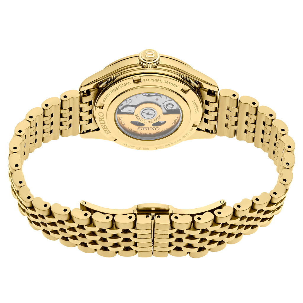Seiko - Presage Classic Series 34 mm Gold PVD Unisex - SPB524
