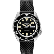 Load image into Gallery viewer, Seiko - 5 Sports Automatic Black Dial Stainless Steel Day Date - SRPD95