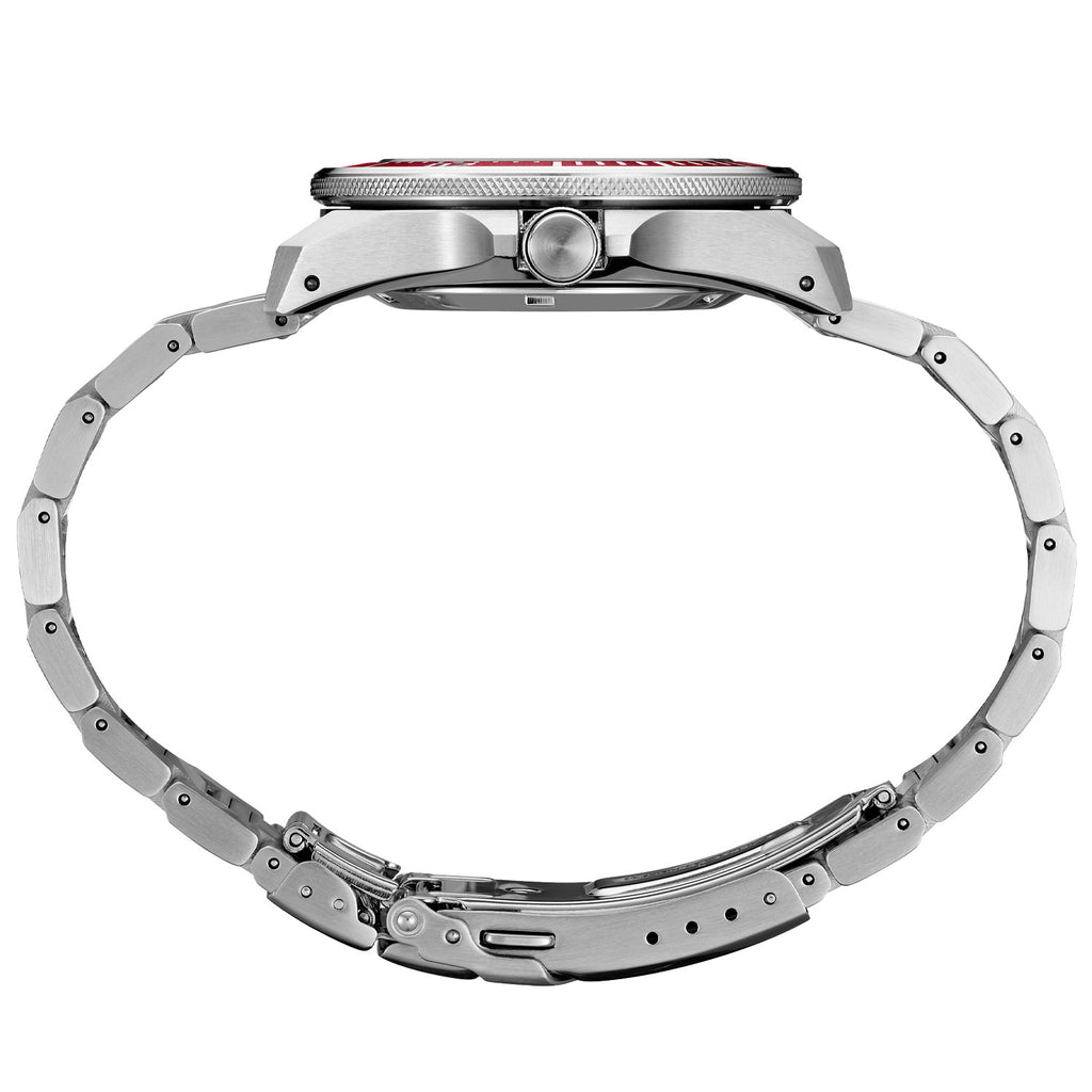 Seiko - Prospex "Samurai" Diver Red Dial Steel Bracelet - SRPL11