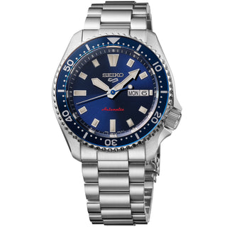 Seiko - Seiko5 Sports SKX Day Date Blue Dial & Bezel - SRPL83