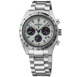 Seiko - Speedtimer Solar Chronograph 39 mm Light Green Dial - SSC965