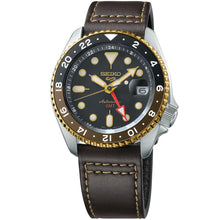 Load image into Gallery viewer, Seiko - Seiko5 Sports Automatic GMT Root Beer Bezel Orange Hand - SSK036