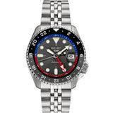 Seiko - 5 Sports SKX GMT Gray Pepsi Dial Automatic Stainless Bracelet - SSK019