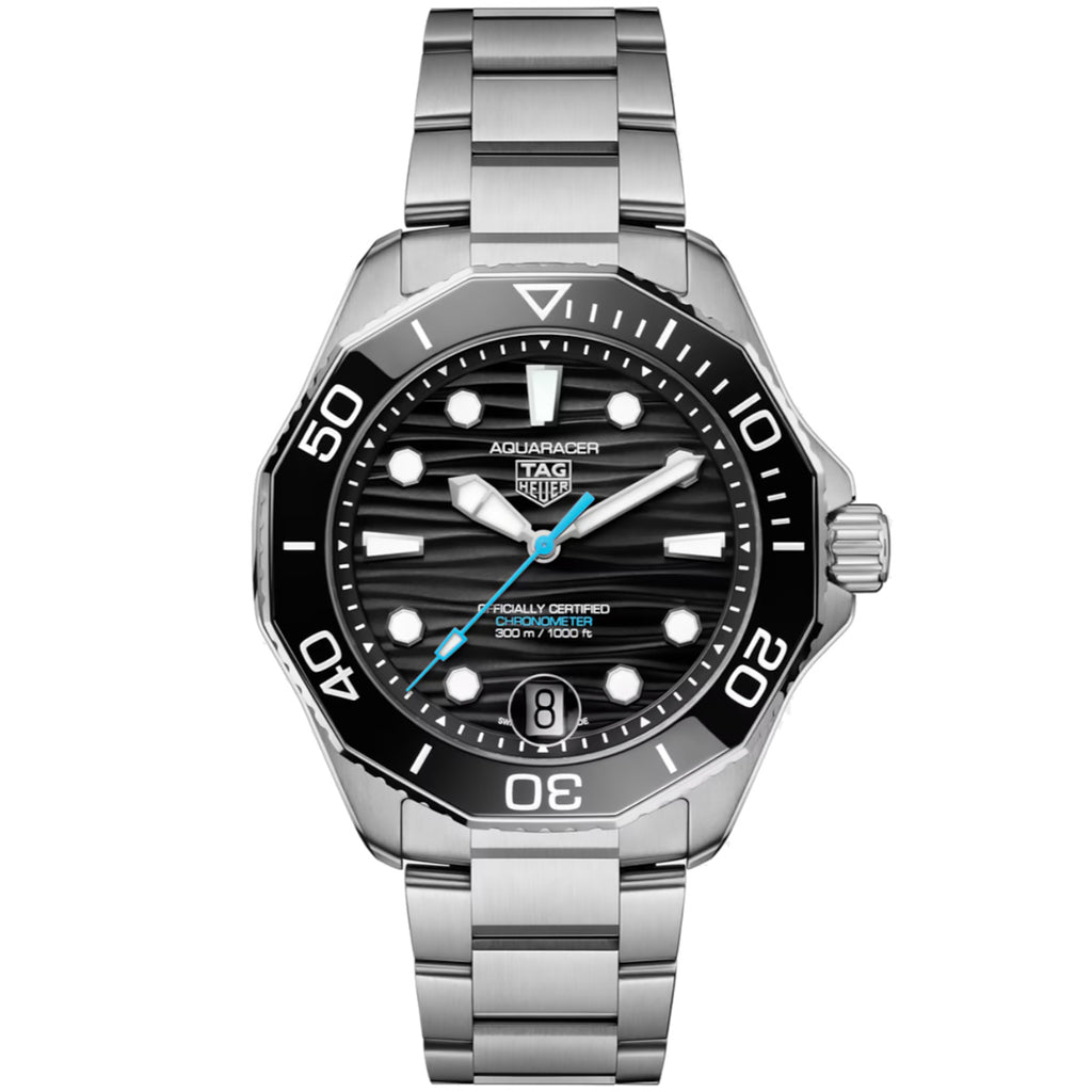 TAG Heuer - Aquaracer 42 mm 300 Chronometer Diver Black Bracelet - WBP5110.BA0013