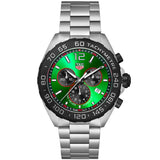 Tag Heuer - Formula 1 43 mm Chronograph Green Dial Steel Bracelet - CAZ101AP.BA0842