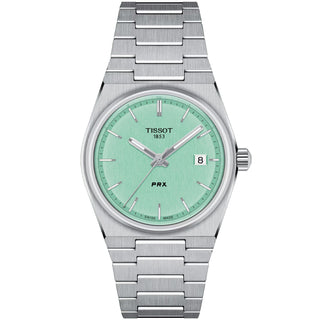 Tissot - PRX 35 mm Quartz Light Green Dial Stainless Date - T1372101109100