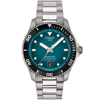 Tissot - Seastar 1000 Automatic Diver 40 mm Powermatic 80 Turquoise Dial - T1208071109100