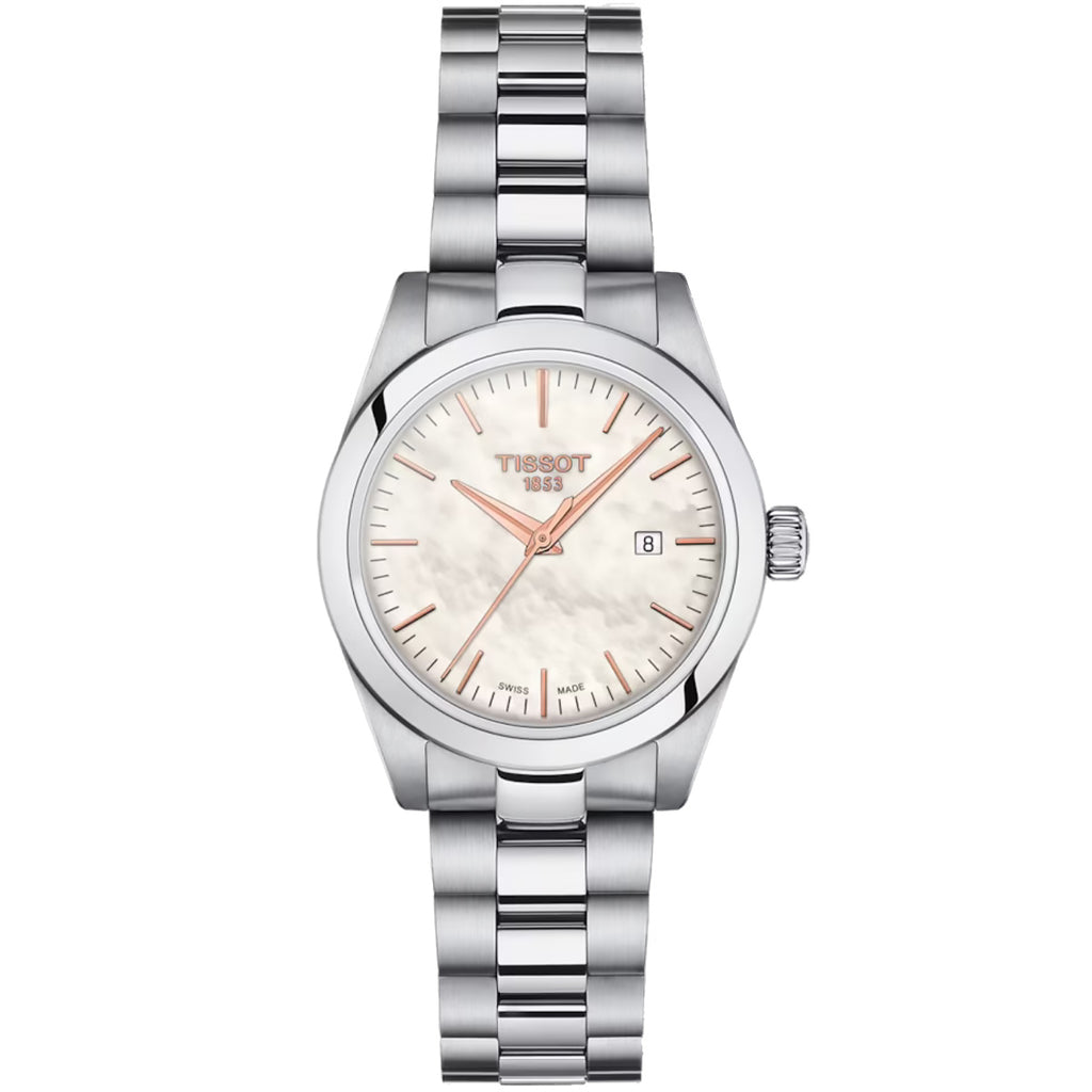 Tissot - T-My Lady Mother of Pearl Dial Stainless & Leather Bands - T1320101111100