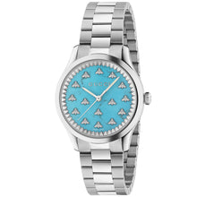Load image into Gallery viewer, Gucci G-Timeless MultiBee 32 mm Turquoise Dial Stainless Bracelet - YA1265044