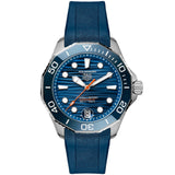 TAG Heuer - Aquaracer 42 mm 300 Chronometer Diver Blue Rubber - WBP5111.FT6259